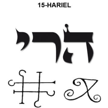 Os 72 Anjos Cabalísticos  - 15 - Hariel