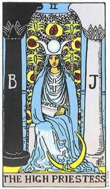 Tarot - Tarô - 2 - A Papisa ou Sacerdotisa